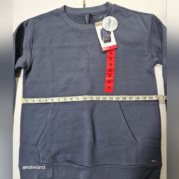 NWT Mondetta Women's Blue Everyday Soft Crew Sweater Size M - Picture 3 of 14